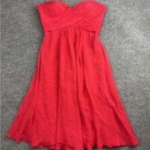 Rickie Freeman for Teri Jon Strapless Red Dress, Size 6